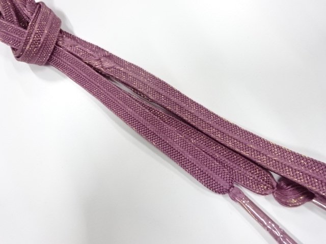 未使用品　正絹　手組帯締め